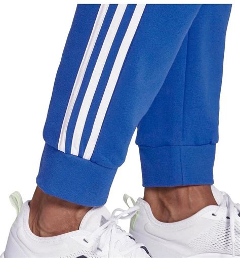 adidas essential 3-stripes trainingsbroek blauw|adidas 3 striped fleece pants.